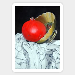 Pomegranate and pot Sticker